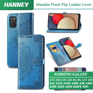 HANNEY dành cho Samsung Galaxy A72 A52 A32 A22 4G 5G A71 A51 A21 A21S A10S A20S A50 A50S A30S A02S A03S S20FE M51 NOTE 10 S10 LITE A31 A11 M31S Vỏ đựng điện thoại 3D Mandala Floral Wallet Vỏ nắp gập có giá đỡ thẻ MTL-01 thumbnail