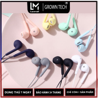 Tai nghe nhét tai GrownTech U19 HiFi có dây dài 1.2m màu macaron với âm thanh siêu trầm đa năng cho Android & iOS thumbnail