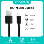 Dây cáp sạc Choetech USB A to Micro USB (AB0003)
