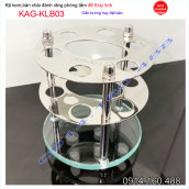 Kệ bàn chải kem đánh răng bằng inox 304 đế thủy tinh KAG-KLB03 mẫu mới thiết kế đẹp sang trọn sử dụng tốt