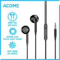 [HCM]Tai nghe nhét tai nhỏ gọn ACOME AW01 vừa vặn với tai chất liệu dây bền chống rối âm thanh sắc nét rõ ràng cổng 3.5mm tương thích điện thoại laptop PC - Bảo hành 6 tháng thumbnail