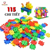 Đồ chơi trẻ em túi 115 tấm xếp hình nhựa nguyên sinh an toàn nhiều màu sắc giúp trẻ từ 3 tuổi trở lên phát triển trí tưởng tượng và tư duy sáng tạo thumbnail