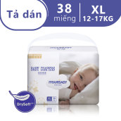 Tã Bỉm dán HELPMATE IYOURBABY Baby Dry Taped Diaper size XL (Cho bé 12kg - 17kg) - Gói 38 miếng