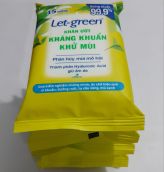 [HCM] Combo 5 gói khăn ướt kháng khuẩn khử mùi Let-Green loại 15 miếng gói