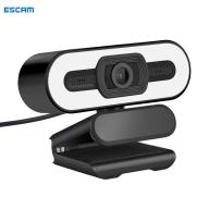 ESCAM Webcam Máy Tính A55 1080P Máy Ảnh Micrô Tích Hợp Trong Văn Phòng Tại Nhà, Webcam USB Dạy Học Trực Tiếp Với Đèn LED Lấp Đầy thumbnail