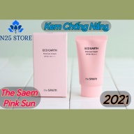 [ MẪU 2021 ] Kem Chống Nắng The SAEM Eco Earth Power Pink Sun Cream SPF50+ (50g) - Giúp Da Trắng Hồng thumbnail