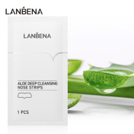 LANBENA Aloe Blackhead Remover Nose Strips -Công thức tự nhiên và nhẹ nhàng, Hydrating và dưỡng ẩm, Mặt nạ loại bỏ mụn đầu trắng, Làm sạch lỗ chân lông 1 miếng thumbnail