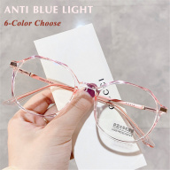 Anti Radiation Glasses Women Men Round Frame Clear Lens Eyeglasses TR90 Elastic Temples Leg With Star Pattern thumbnail