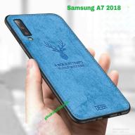 Ốp lưng Samsung A7 2018 Vải In hình đầu hươu 3D thời trang siêu đẹp thumbnail