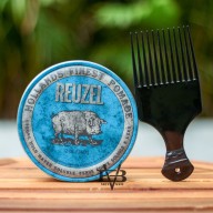 [BẢN 12.OZ] Pomade vuốt tóc Reuzel Blue Pomade 340g 12oz chính hãng REUZEL HÀ LAN Schorem + Tặng Lược Pomade Afro Pick thumbnail