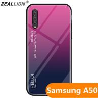 Zeallion Ốp Lưng Kính Cường Lực Màu Gradient Cho Samsung Galaxy A50 Ốp Điện Thoại Bảo Vệ thumbnail