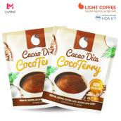 Combo 2 gói Bột Cacao dừa CocoTerry độc đáo , thơm ngon , vị tự nhiên , đặc biệt không pha trộn hương liệu , gói 50g
