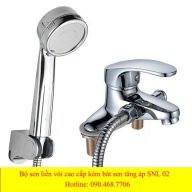 Sen tắm, đủ bộ sen liền vòi kèm bát sen tăng áp SNL02 thumbnail