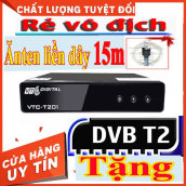 [ TẶNG ANTEN + PIN AA ] Đầu Thu Kỹ Thuật Số DVB T2 VTC T201- Đầu Thu Truyền Hình Mặt Đất Model XPX Hỗ Trợ Mọi Loại TIVI