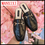 Xăng Đan Mules Phiên Bản Hàn Quốc Thương Hiệu MANXIXI Giày Da, Dép Bệt Giày Nữ Màu Trơn Đơn Giản (Cỡ 35-40) thumbnail