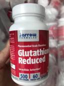 Glutathione Jarrow 500mg 60 viên trắng da chống oxy hóa thải độc gan
