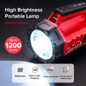 HOMFUL đèn pin công suất cao, có thể sạc lại, đèn siêu sáng bỏ túi tầm xa, đèn pin, đèn pin ngoài trời OT0102