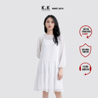 Đầm Babydoll Voan Bi Trắng K&K Fashion HL17-07 thumbnail