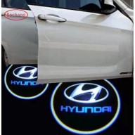 2 Đèn LED Chào Mừng Không Dây Cho Cửa, Máy Chiếu Logo Cho Xe Hyundai thumbnail