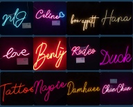 [HCM]Đèn trang trí theo tên Led Neon Sign (chữ theo yêu cầu) thumbnail