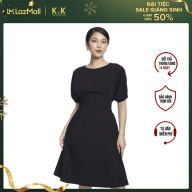 Đầm Công Sở Nữ Dáng Chữ A K&K Fashion KK106-17 Đen Tay Ngắn thumbnail