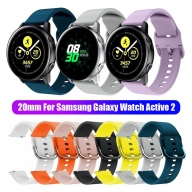 1 X Đồng Hồ Đeo Tay Silicon Cổ Điển Dây Đeo Silicon 20Mm Dây Đeo Thay Thế Cho Samsung Galaxy Watch Active 2 42Mm thumbnail