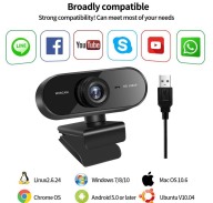[Chính Hãng BH 6 Tháng] Webcam Máy Tính, Webcam Full HD 1080P Có Mic Học Online Qua ZOOM - Gọi Video Zalo thumbnail