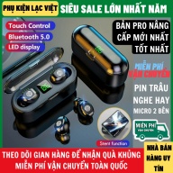 Tai Nghe Bluetooth Amoi F9 Phiên Bản Pro Quốc Tế Đàm Thoại 4h - 6h , Nút Cảm Ứng, Đèn Led Hiển Thị Pin - Tai nghe bluetooth không dây AMOI F9 Cảm ứng - Tai nghe bluetooth cho mọi dòng máy thumbnail