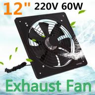 220V 60W Industrial Ventilation Extractor Metal Axial Exhaust Commercial Air Blower Fan thumbnail