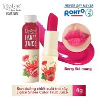 Son dưỡng chiết xuất trái cây Lipice Sheer Color Fruit Juice Berry 4g (Đỏ Mọng) thumbnail