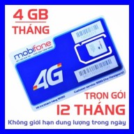 SIM 4G MOBIFONE trọn gói không cần nạp tiền 4GB x 12 tháng - SIM 4G DATA - SIM 4G MOBI CHUẨN - SIM CHUẨN thumbnail