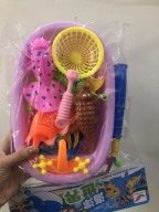 Bộ chậu câu cá nam châm 1 cần - Đồ chơi vui nhộn làm từ nhựa cao cấp an toàn cho bé (Gồm Cần câu + Chậu đựng + Cá biển) - Time365 thumbnail