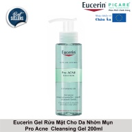 Eucerin Gel Rửa Mặt Cho Da Nhờn Mụn Pro Acne Cleansing Gel 200ml thumbnail