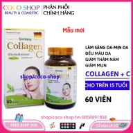 Viên uống trắng da collagen + C 60 viên - collagen ngăn ngừa lão hóa chống nám tàn nhang thumbnail