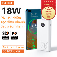BASIKE sạc dư phòng 20000mAh 18W Sạc PD QC3.0 LED Display Dự Phòng Pin dự phòng Sạc Dự Phòng cho Iphone poco m3 oppo Huawei Samsung Quick Charge -(PT208D) thumbnail