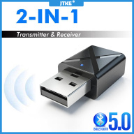 JTKE 2 Trong 1 USB Bluetooth 5.0 Receiver Máy Phát Âm Thanh Không Dây Stereo Âm Nhạc Adapter Dongle Cho PC Car Bluetooth Loa Tai Nghe thumbnail
