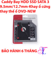 Durable Caddy bay HDD SSD SATA 3 9.5mm 12.7mm-Khay ổ cứng thay thế ổ DVD-NEW Bảo hành 6 tháng thumbnail