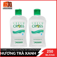 [HCM]Combo 2 chai dung dịch rửa tay diệt khuẩn GreenCross Hương Trà Xanh 250mlX2 thumbnail