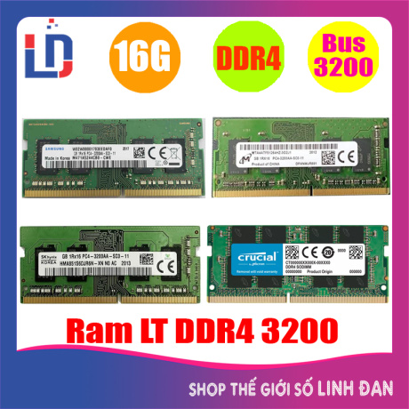 Ram laptop 16GB 8GB 4GB DDR4 bus 3200 (hãng ngãu nhiên) samsung, hynix, micron, crucial ... LTR4 16GB LTR4 8GB LTR4 4GB 1