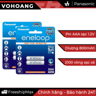 Bộ 4 pin sạc AAA Panasonic Eneloop 800mAh (Trắng) thumbnail