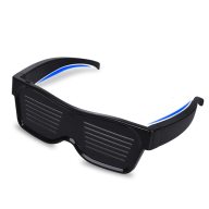 ZZOOI DIY LED Glasses Bluetooth APP Connected Smart Glasses Funky Eyeglasses for Raves Festivals Fun Parties Sports thumbnail