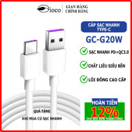 [GIOCO]-Cáp sạc nhanh USB Type C GC200 - Dòng sạc tối đa 3A độ dài 1m màu trắng tương thích với Android thumbnail