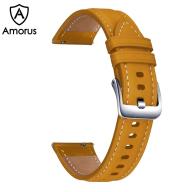 Amorus Dây Đeo Đồng Hồ Da Thật Chất Lượng Cao 22Mm Thay Thế, Cho Samsung Galaxy Watch3 45MM R840 thumbnail