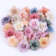 20 cái 4,5Cm Hoa hồng lụa Hoa hồng Đầu hoa nhân tạo được sử dụng cho Hoa tường đám cưới Phụ kiện cô dâu Gia đình trang trí năm mới thumbnail