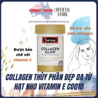 [Hàng Chuẩn ÚC] Swisse Beauty Collagen Glow - Collagen thủy phân đẹp da TRẮNG DA từ hạt nho vitamin E Coq10 60 VIÊN thumbnail