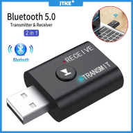 JTKE Bộ Chuyển Đổi Bluetooth Không Dây USB 2 Trong 1 Bộ Phát 5.0 Bluetooth Cho Máy Tính T V Bộ Chuyển Đổi Tai Nghe Loa Máy Tính Xách Tay Bộ Thu Bluetooth thumbnail