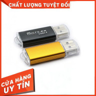 [SIÊU KHUYỄN MÁI] Đầu đọc thẻ nhớ USB 2.0 vỏ nhôm cao cấp có đèn tín hiệu (giá rẻ) thumbnail