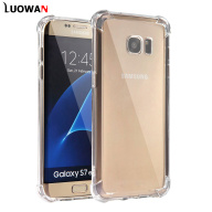 Ốp Lưng LUOWAN Galaxy S7 Edge TPU Chống Sốc Trong Suốt Silicon TPU Cho Samsung Galaxy S7 Edge 5.5-Rõ Ràng thumbnail