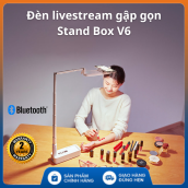 Đèn LiveStream Bán Hàng Đa Năng Gấp Gọn Standbox V6 - điều khiển chụp ảnh từ xa có tay đỡ nằm ngang gập gọn đa năng xoay 360 độ - Đèn LiveStream 3 Trong 1 , Đèn LiveStream Đa Năng