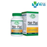 Organika Hair Plus 60 viên kích thích mọc tóc, giúp tóc chắc khỏe, chống gãy rụng, khô xơ, chẻ ngọn, hỗ trợ làm đen tóc thumbnail